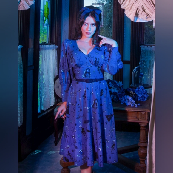 La Femme En Noir - Corpse Bride Beyond The Veil Dress, Size 2x EUC - Picture 1 of 7